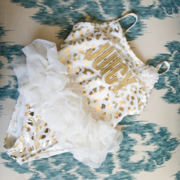NWT Juicy Couture girls' swimsuit 4T - Picture 3 of 6